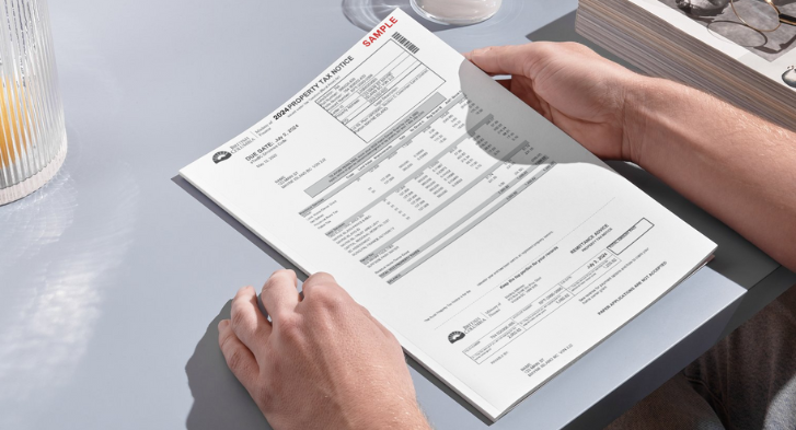 Sample of a 2025 Rural property tax notice.