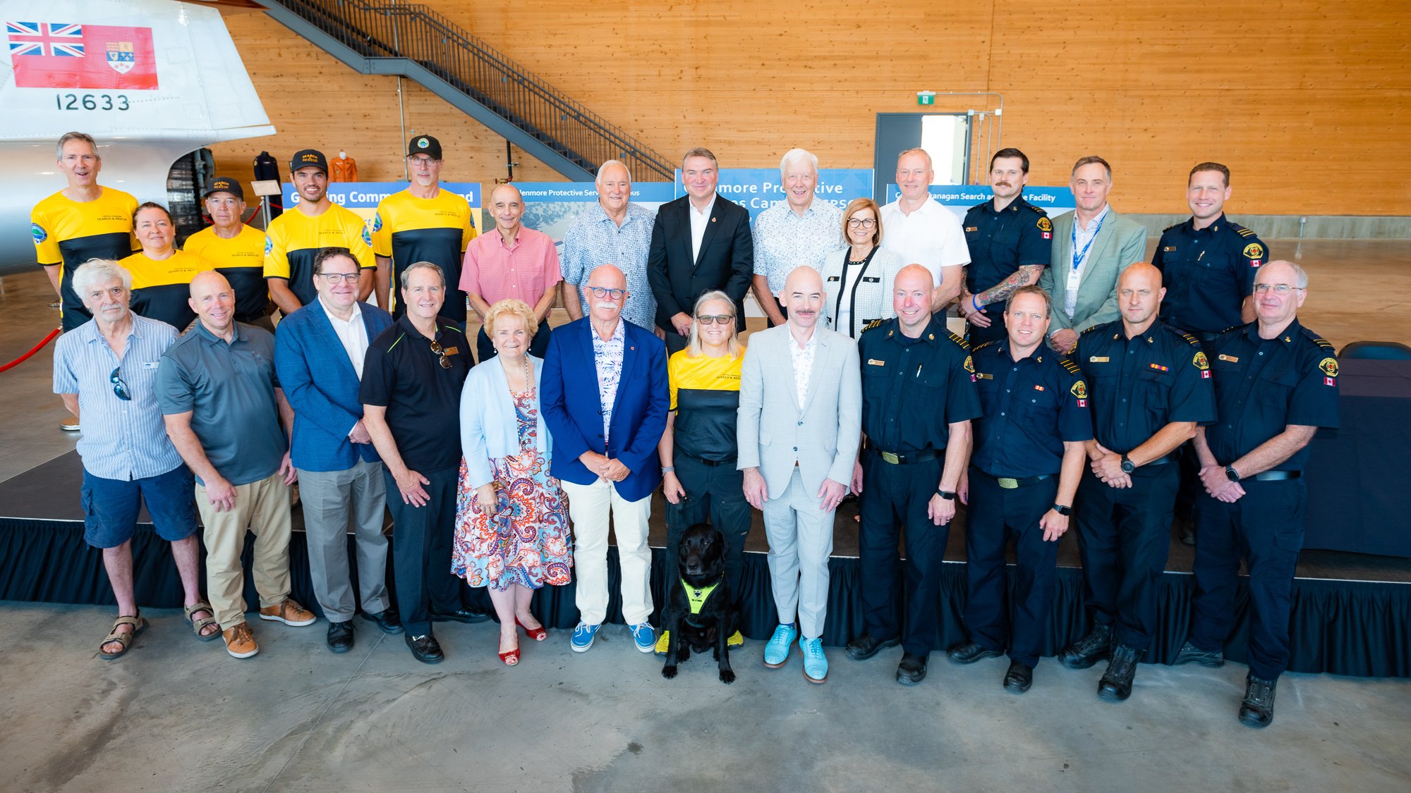 Community partners – including the City of Kelowna, Regional District of the Central Okanagan (RDCO), and the Barry Lapointe Foundation – gathered today to confirm funding for the future home of Central Okanagan Search and Rescue (COSAR). 